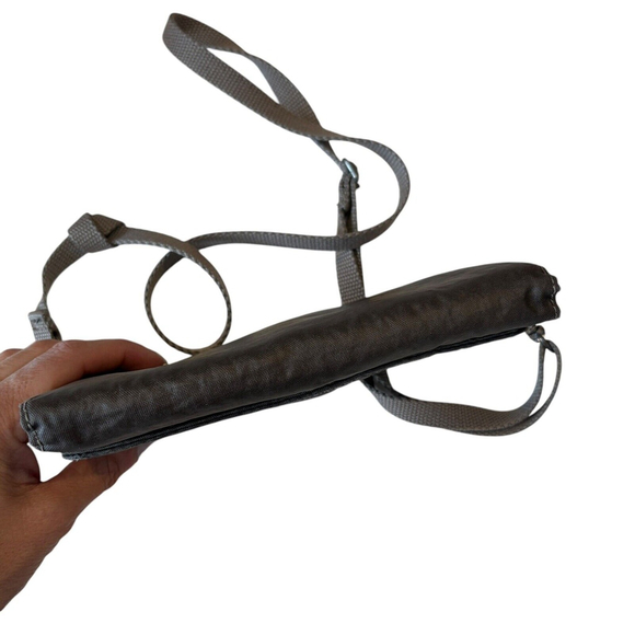 Kipling Wallet Full Size Crossbody Nylon Pewter Bifold - Picture 5 of 11